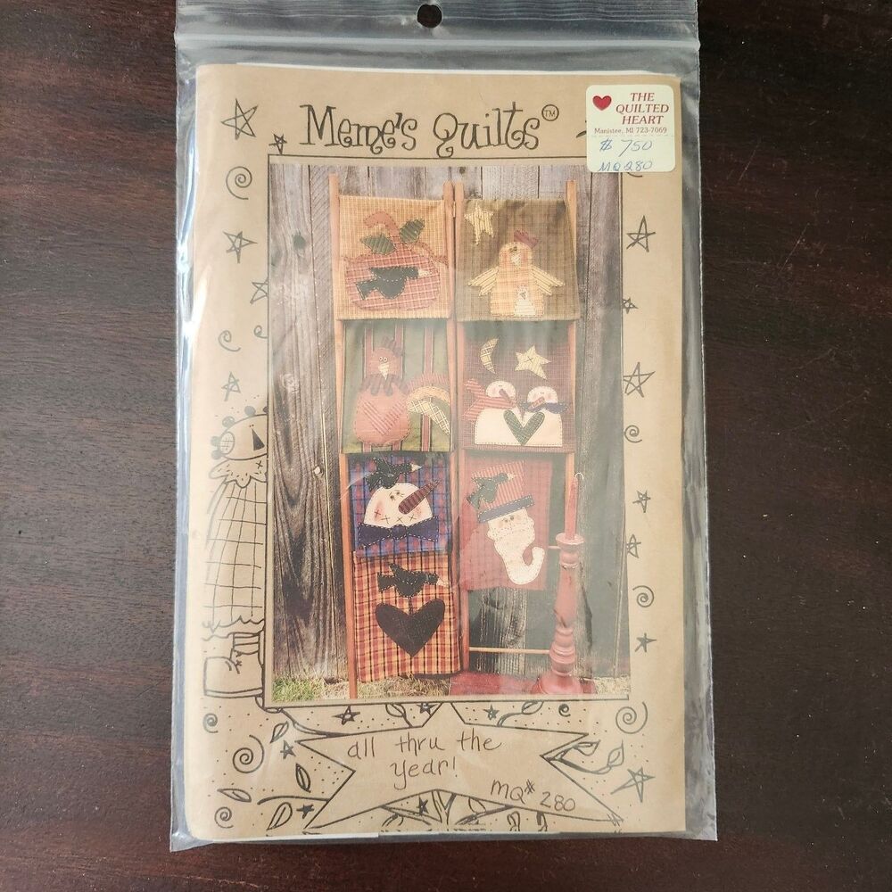 Meme’s Quilts MQ280 All Thru The Year Seasonal Applique Quilt Pattern (8